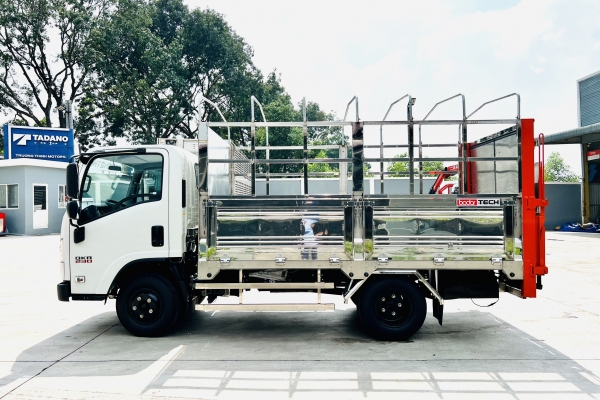 ISUZU QKR77FE4 Mui bạt bửng nâng Inox full